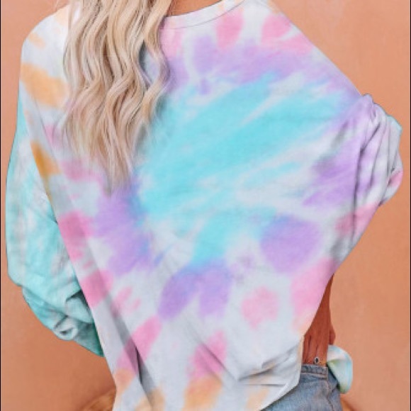 LAST 💕 Tie Dye Summer Sweatshirt - Picture 4 of 5